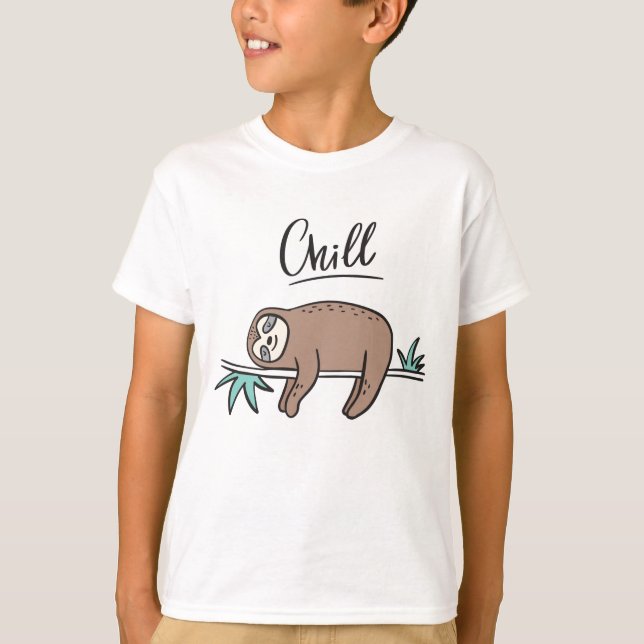 Slothnågot att sägakyla t shirt (Framsida)