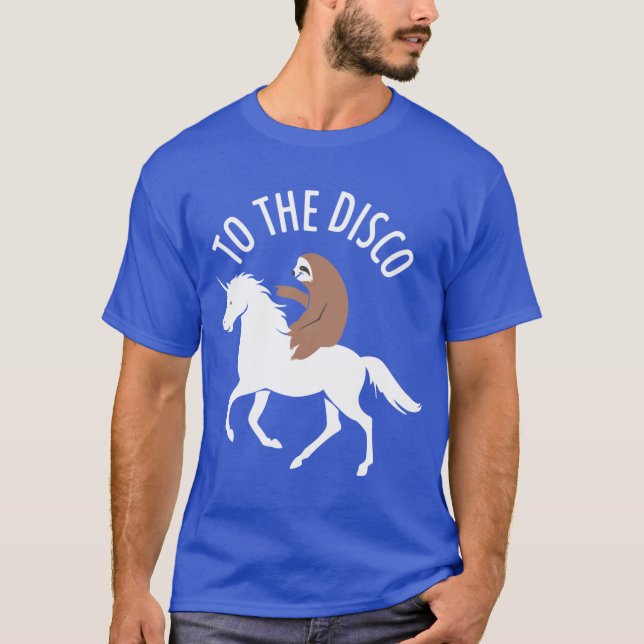 Slotho the Disco Unicorn family T Shirt (Framsida)