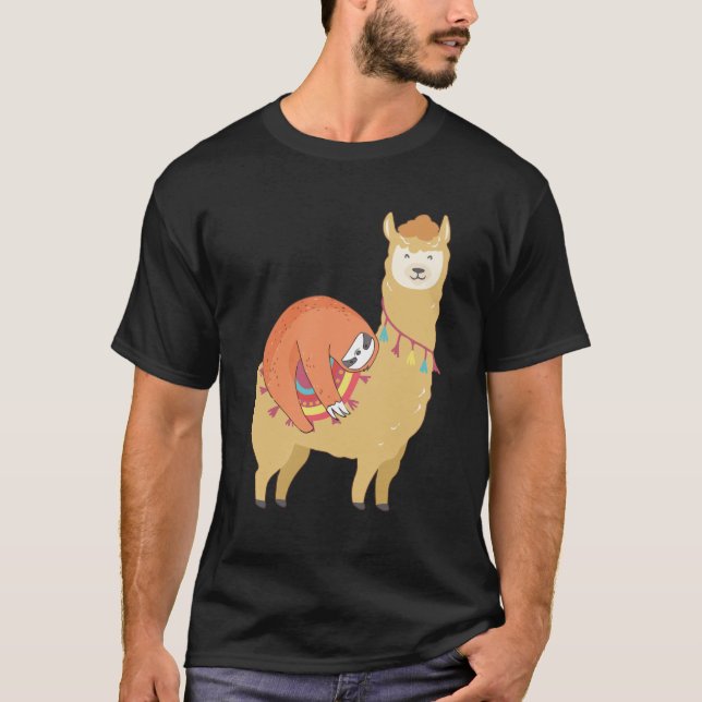 Slothridningllama T Shirt (Framsida)