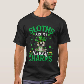 Sloths är min Lucky Charms Sloth-St patrick's day T Shirt