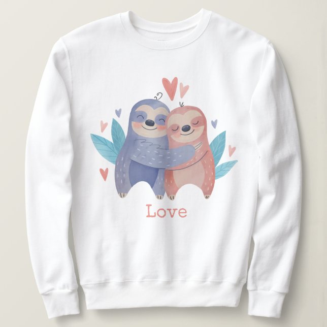 Sloths i Kärlek T Shirt (Design framsida)