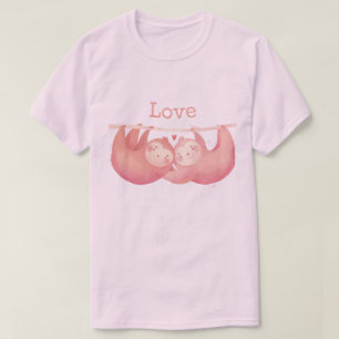 Sloths i Kärlek T Shirt