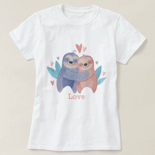 Sloths i Kärlek T Shirt