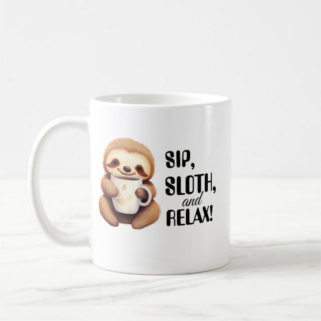 Sloths morgon Brew Kaffemugg (Vänster)