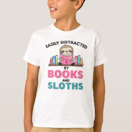 Sloths och Bokar, roligt att säga med Bok T Shirt