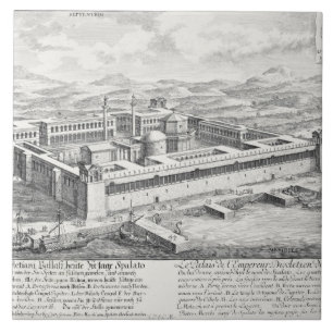 Slott av Diocletian (245-313), splittring, Kakelplatta