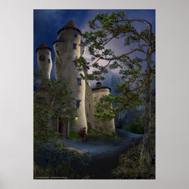 slott av galet - Väntar - Poster (Framsidan)