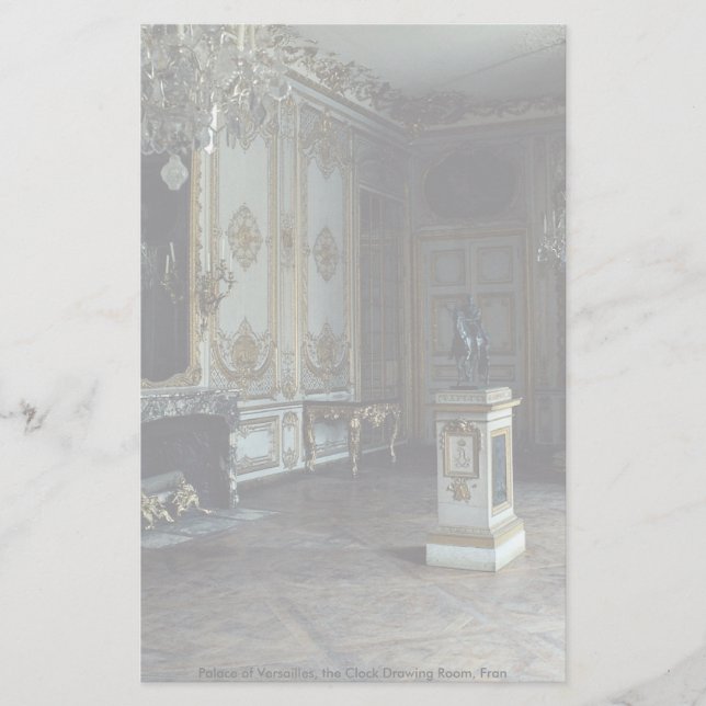 Slott av Versailles, ta tid påteckningrummet, Fran Brevpapper (Framsida)