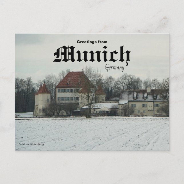 Slott Blutenburg München Tyskland Vykort (Framsida)