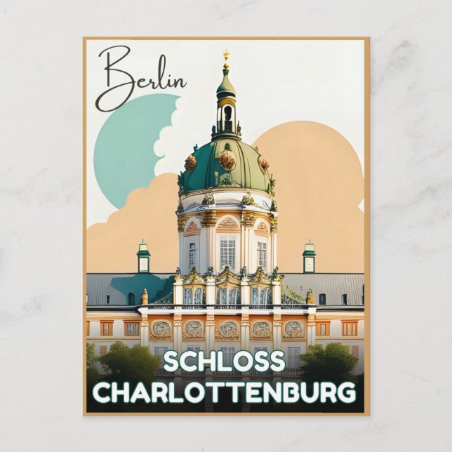Slott Charlottenburg - Charlottenburg slott Vykort (Framsida)