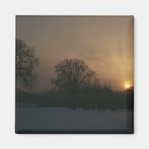 Slott Charlottenhof, solnedgång Magnet