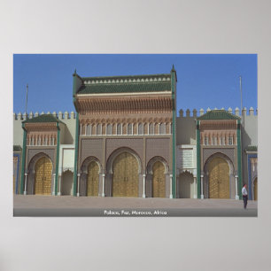 Slott Fez, Marocko, afrika Poster