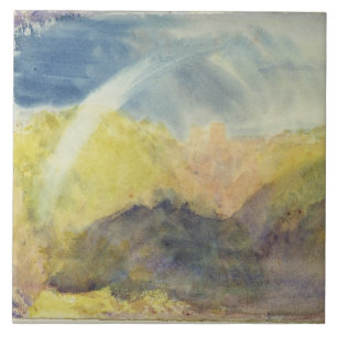 Slott för Joseph Mallord William turner Crichto Kakelplatta