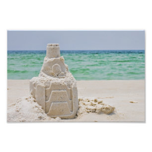 Slott för Pensacola strandSand Fototryck