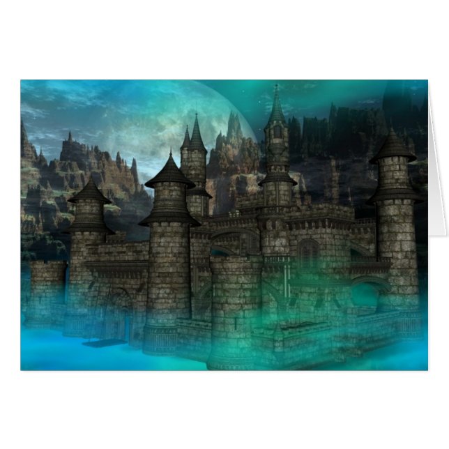 Slott Hälsningskort (Framsidan Horizontal)