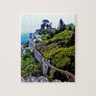 Slott i Sintra Portugal Pussel