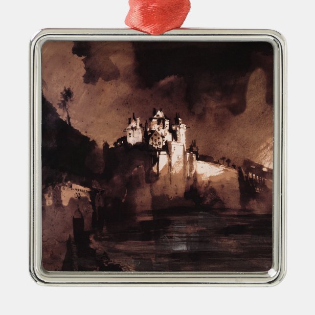 Slott Julgransprydnad Metall (Framsidan)