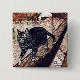 Slott Katt Rackham Illustration Knapp