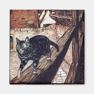 Slott Katt Rackham Illustration Magnet