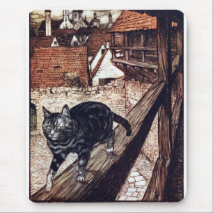 Slott Katt Rackham Illustration Musmatta