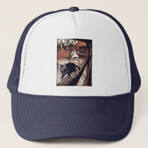 Slott Katt Rackham Illustration Truckerkeps
