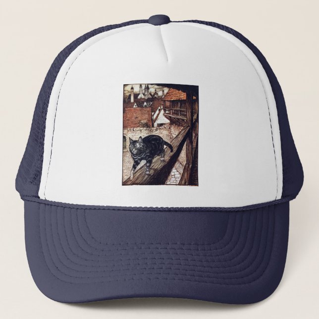 Slott Katt Rackham Illustration Truckerkeps (Framsida)