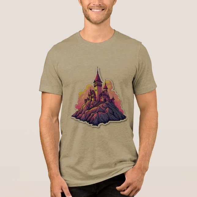 Slott på bergstoppen t shirt (Framsida)