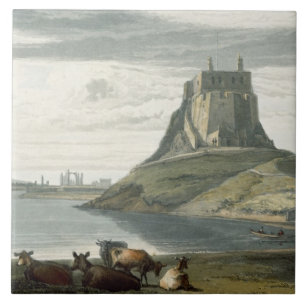 Slott på den heliga ön, Northumberland, från 'e Kakelplatta