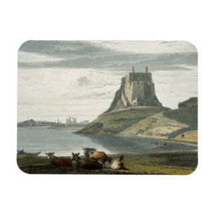 Slott på den heliga ön, Northumberland, från 'e Magnet