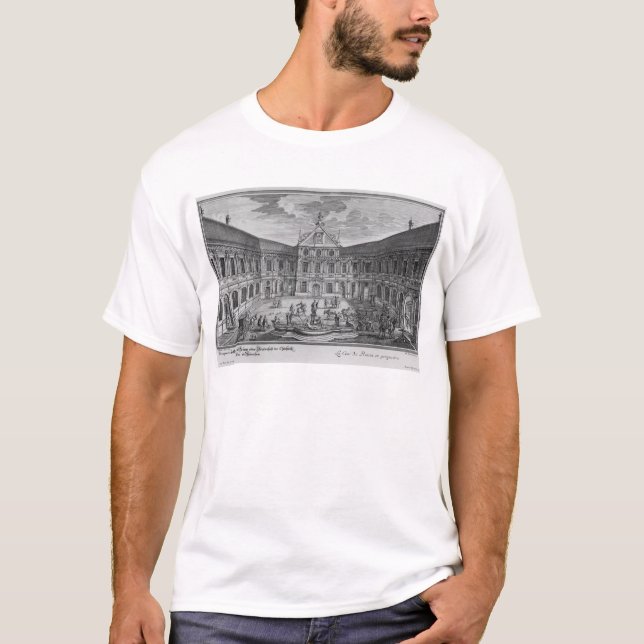 Slott på Munich, Tyskland Tee Shirt (Framsida)