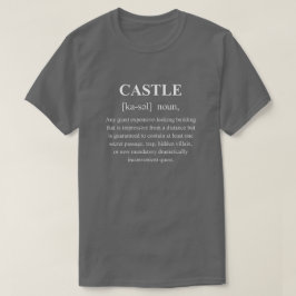 Slott Rollig Speldefinition Med Vit Text T Shirt