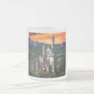 Slott Schloss Neuschwanstein Frostad Glasmugg