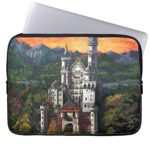 Slott Schloss Neuschwanstein Laptop Sleeve
