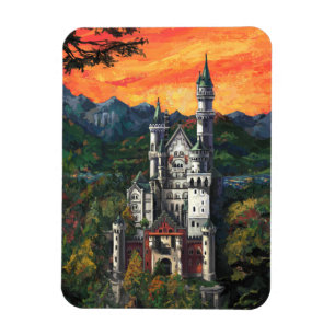Slott Schloss Neuschwanstein Magnet