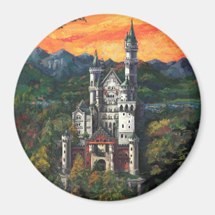 Slott Schloss Neuschwanstein Magnet