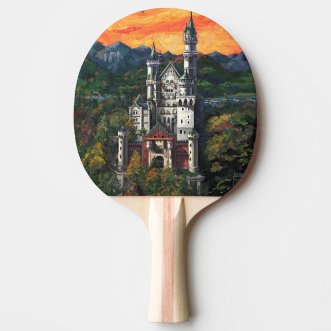 Slott Schloss Neuschwanstein Pingisracket (Framsidan)