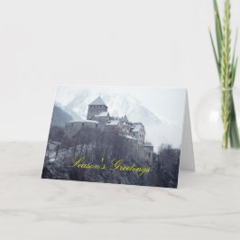 Slott Vaduz Liechtenstein Helgkort
