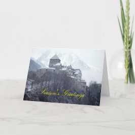 Slott Vaduz Liechtenstein Helgkort