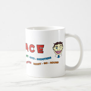 Slottbyggnad beklär kaffemugg