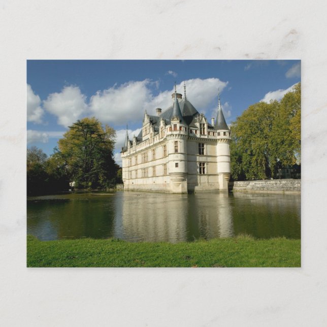 Slottet Azay-le-Rideau, Indre-et-Loire, 2 Vykort (Framsida)