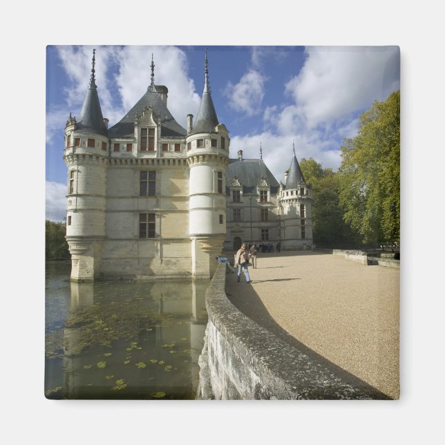 Slottet Azay-le-Rideau, Indre-et-Loire, 3 Magnet (Framsidan)