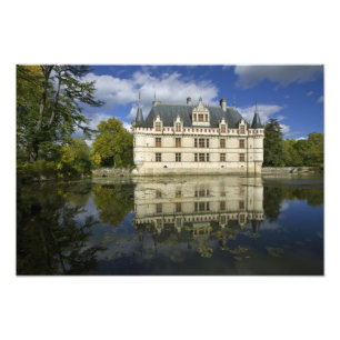 Slottet Azay-le-Rideau, Indre-et-Loire, 4 Fototryck