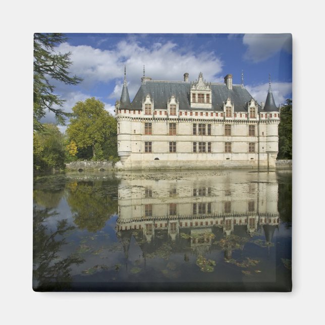 Slottet Azay-le-Rideau, Indre-et-Loire, 4 Magnet (Framsidan)