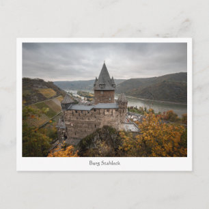 Slottet Bacharach Tyskland Vykort