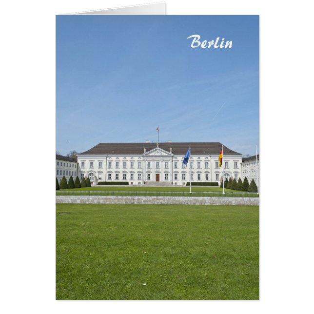 Slottet Bellevue i Berlin Hälsningskort (Framsidan)