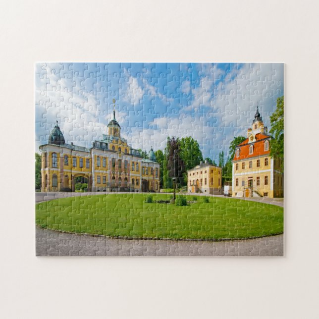 Slottet Belvedere Weimar Thüringen Tyskland. Pusse Pussel (Horisontell)