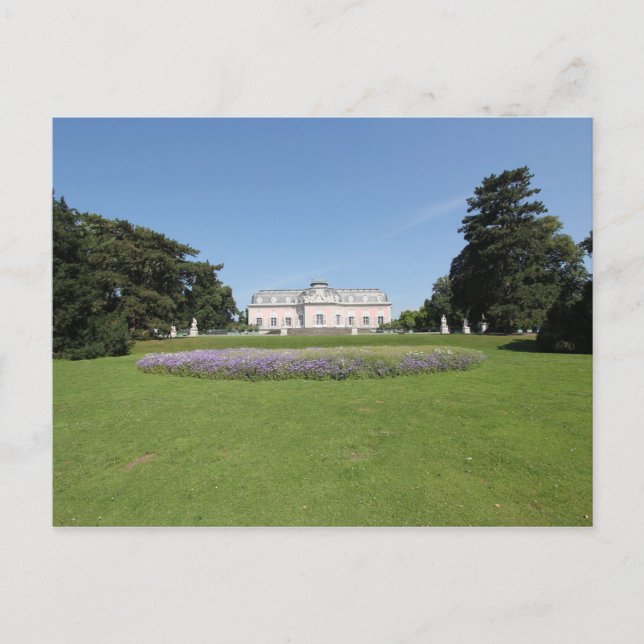 Slottet Benrath - Utsikt från parken Vykort (Framsida)