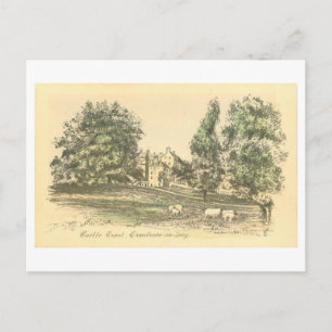 Slottet Castle Grant, Grantown-on-Spey, Skottland, Vykort