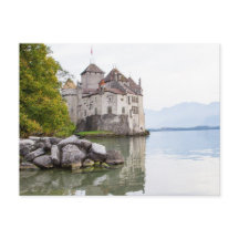Slottet Chillon Schweiz vykort