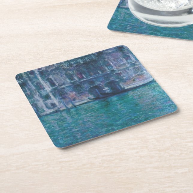 Slottet de Mula Claude Monet Underlägg Papper Kvadrat (Vinklad)